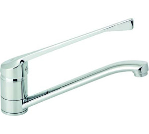 Monomando mezclador de fregadera horizontal medical Cromado