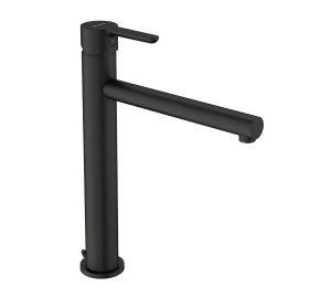 Monomando de lavabo alto Negro Oslo Black