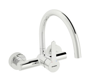 Grifo de cocina monomando mural 15 cm OSLO Cromado