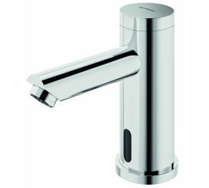Grifo de lavabo un agua con sensor y bateria Cromado