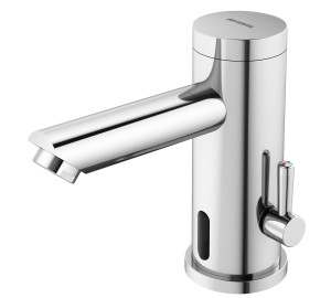 Grifo lavabo electrónico mezclador con batería Cromado