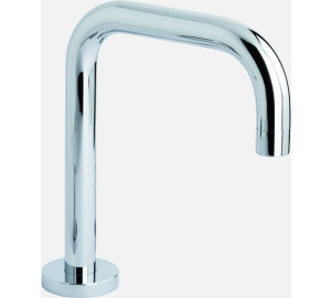 Caño encimera recto tubo Cromado