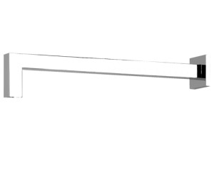Brazo pared cuadrado 35 cm Cromado
